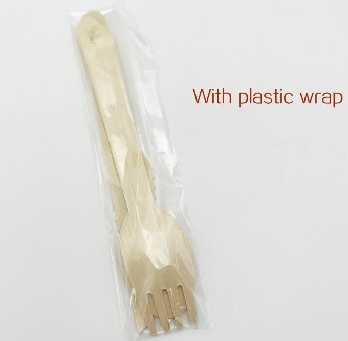 140mm 160mm Birke Einweg-Löffel-Fork-Messer Set Holz Besteck für den individuellen Druck 3