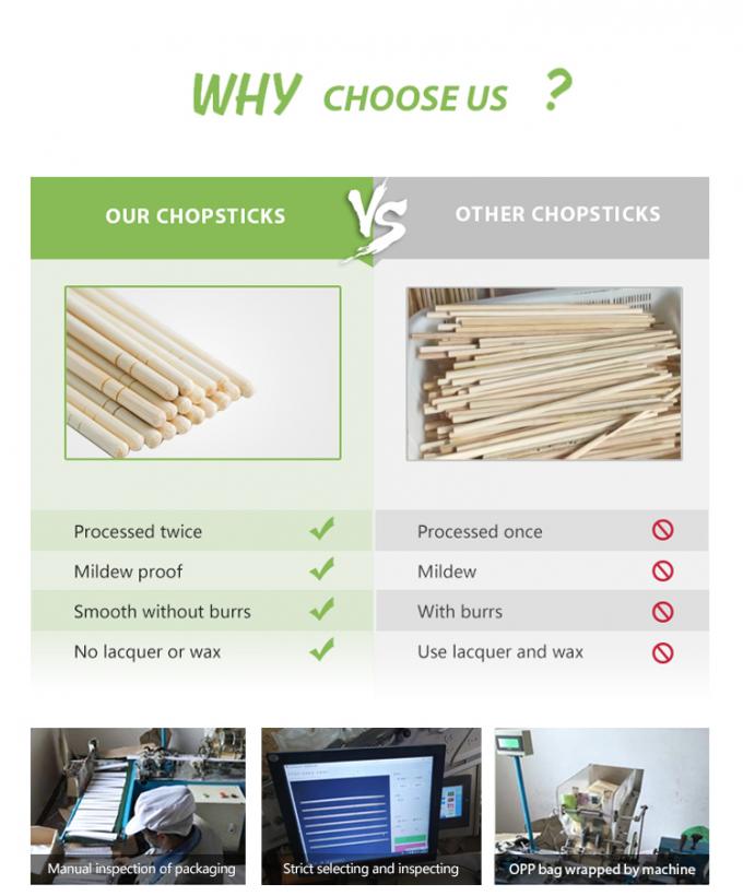 Tensoge Runde Stäbchen Panda Mitnahme-Lebensmittel Verpackung Ramen Sushi Restaurant Bambusstäbchen 12