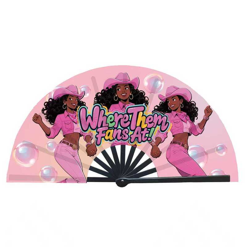 Eco-Friendly Painted Portable Hand Fan with Customized Designs and Bamboo Material