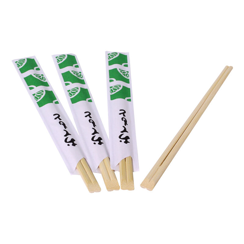 100% Natural Moso Bamboo Disposable Chopsticks with Custom Logo and High Temperature Sterilization for Sushi