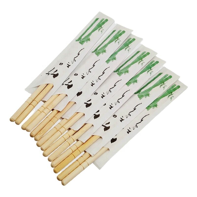 Disposable Bamboo Chopsticks with Customized Printing Eco-Friendly 20cm Length for Sushi and Restaurants