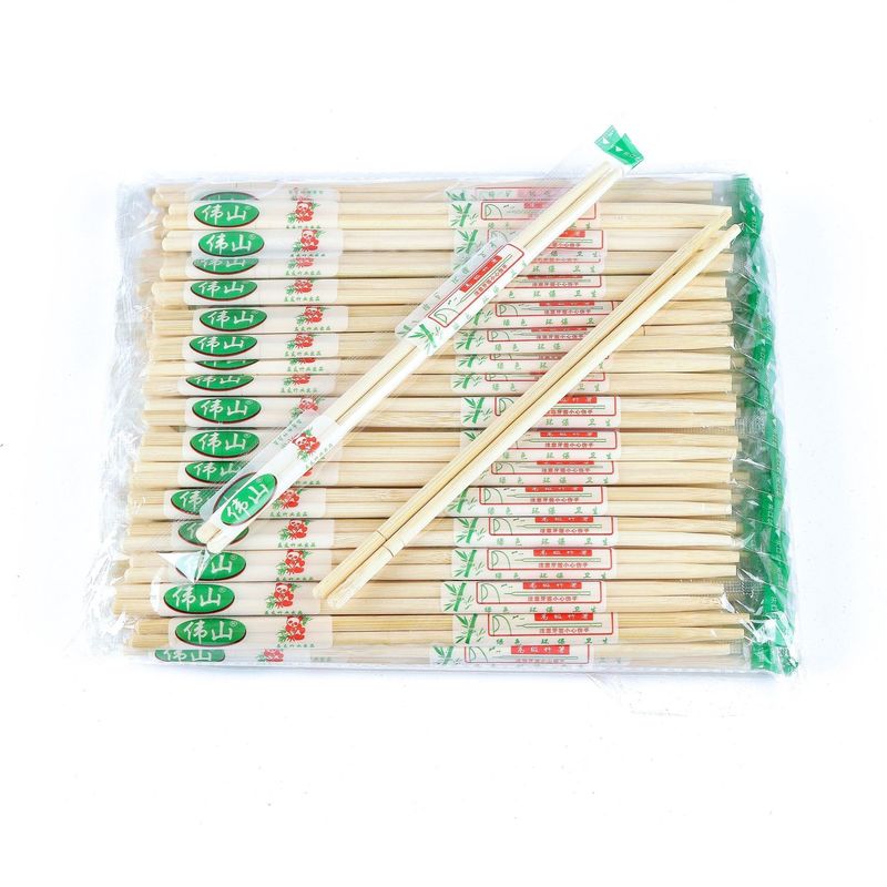 Reusable Boutique Round Stick Bamboo Chopsticks in Natural Bamboo Color